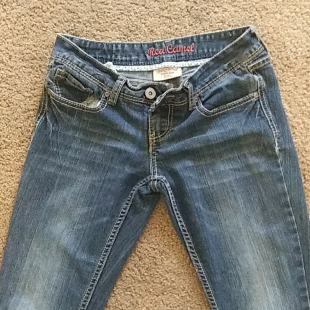 Red Carmel jeans